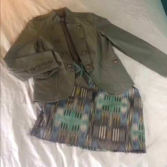 Patterned Mini Skirt