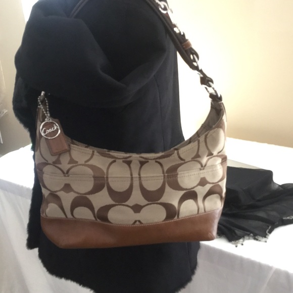 Authentic Coach Signature Handbag - Picture 3 of 4