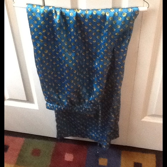 Blue silkie pajama pants
