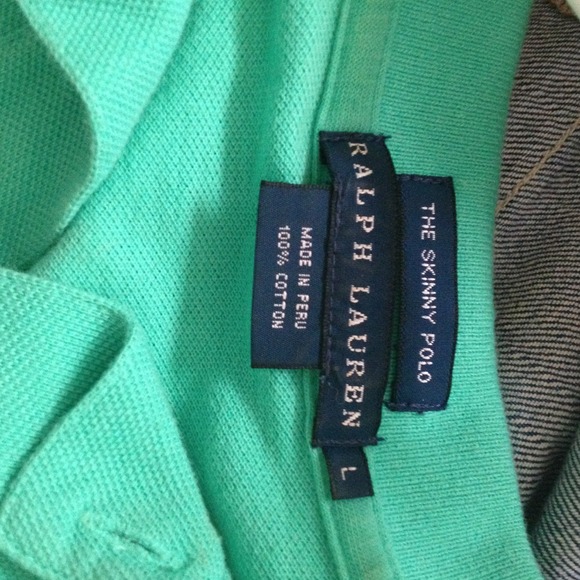 ❌❌SOLD in bundle❌❌Ralph Lauren skinny polo - Picture 3 of 3