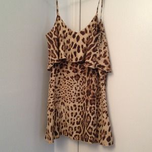 Blu Moon Summer Lovin' leopard print silk dress