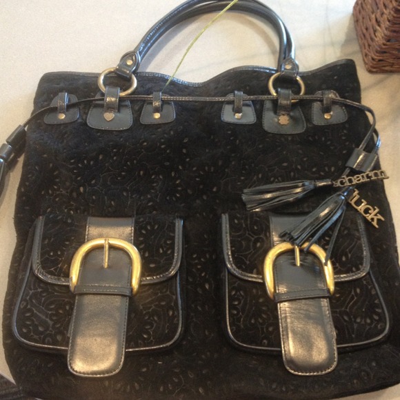 PULLED-- Luck & charm suede tote