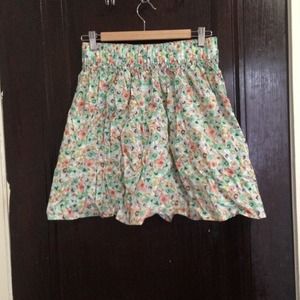 H&M floral print skirt