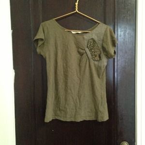 Zara sequin detail top