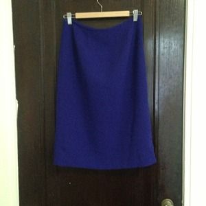 Vintage bright blue/purple pencil skirt