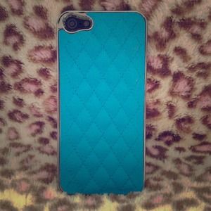Brand New quilt pattern leather case for iphone 5!