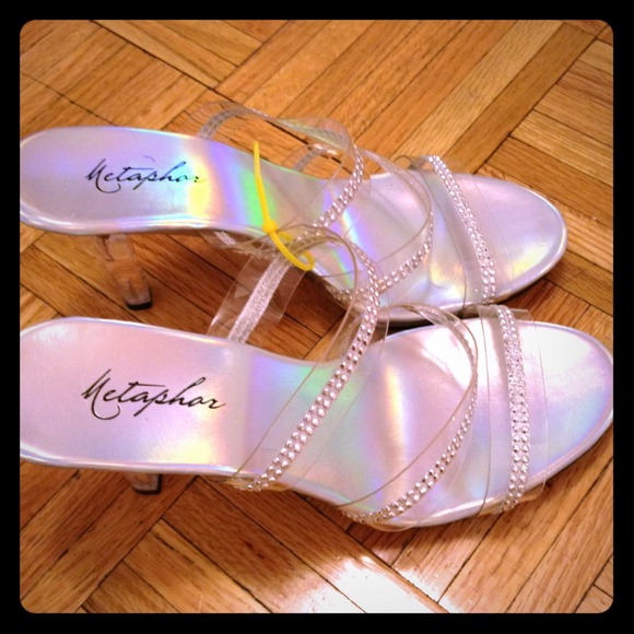 Silver shoes
