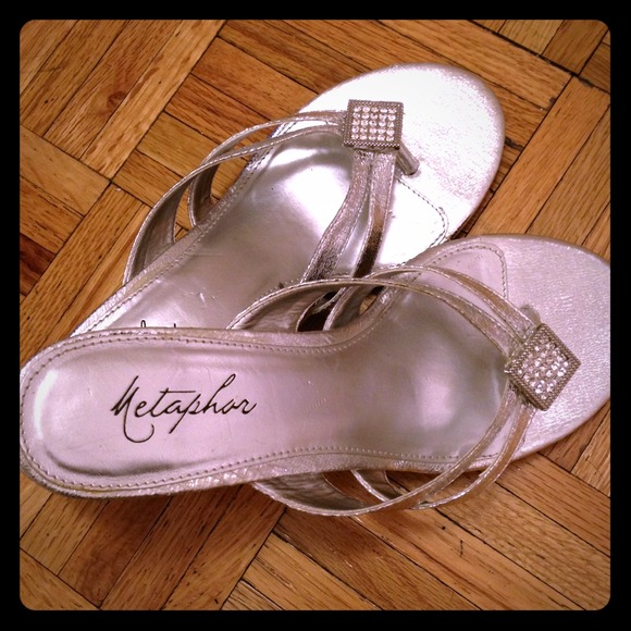 $10 sale Silver shoes