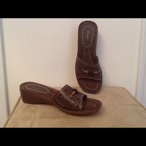 Bass leather sandals - brown