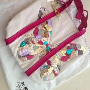 Canvas Coach butterfly tote!