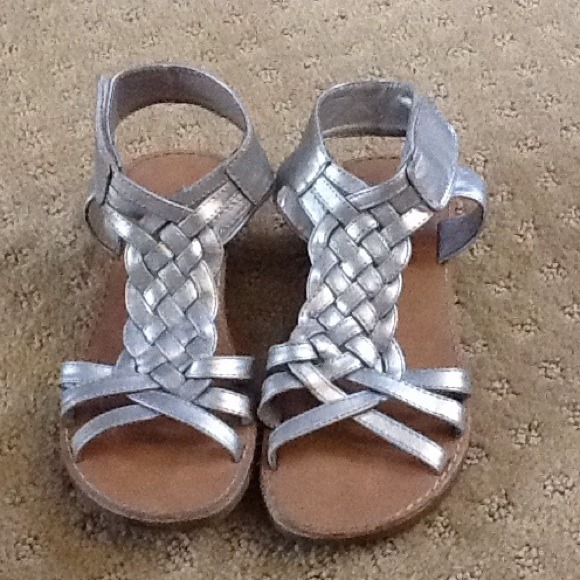 Girls Silver Summer Sandals & Summer Dress