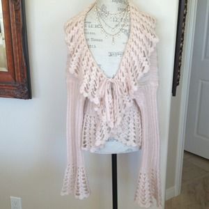 Pink Crochet Sweater🔴SOLD🔴BUNDLED🔴
