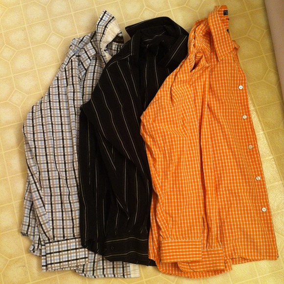 Lot of men's long sleeve button ups