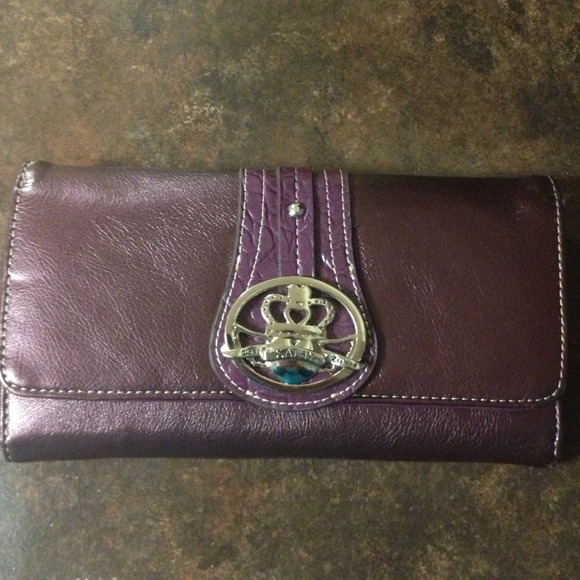 Nwt metallic purple Kathy Van Zeeland wallet