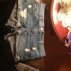 Hollister jean shorts