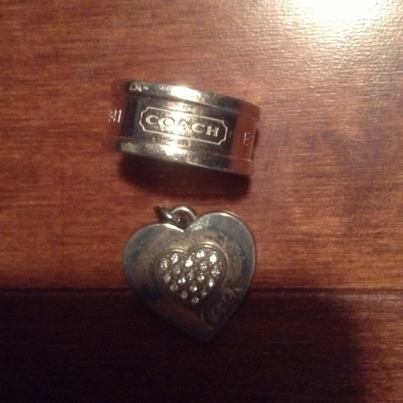 Coach ring and charm