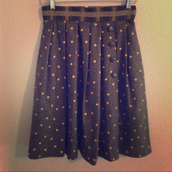*SOLD* Anthropologie Peppered and Striped Skirt
