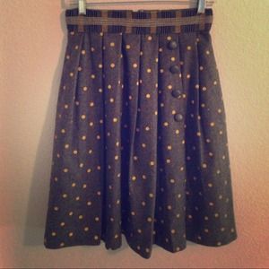 *SOLD* Anthropologie Peppered and Striped Skirt