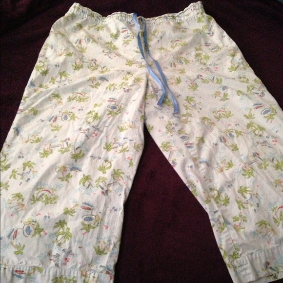 SOLD Light Blue Summer Pajama Capris - Final Price