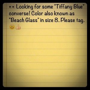 Tiffany Blue converse