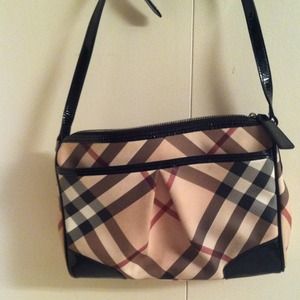 Authentic Burberry adjustable strap bag