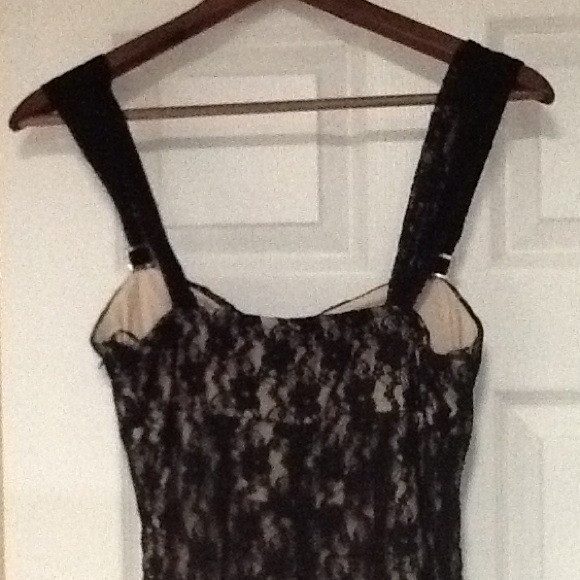 Little black dress ( lace n nude)