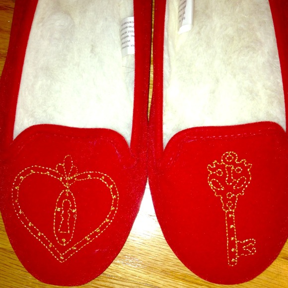 Heart lock and key ruby red slippers