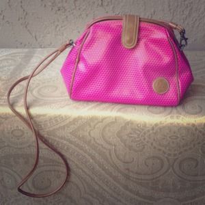 Vintage Liz Claiborne pyramid print pink purse