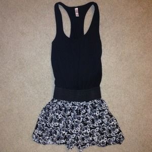 Black and white romper