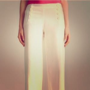 Reduced :) Max Studio wide leg linen sailor pant