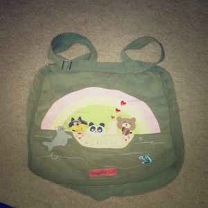 Cute bungalow 360 messenger bag