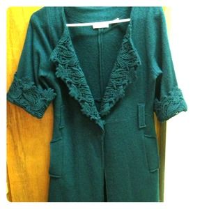 PRICE REDUCTION Anthropologie Green Coat