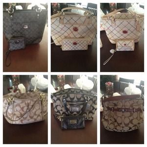 Brand new authentic coach purses different sizes.