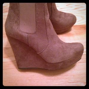 Platform wedge booties!