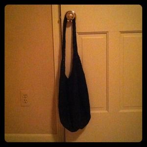 Black plastic-waved bag