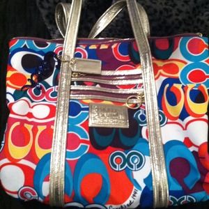 Colorful Coach purse