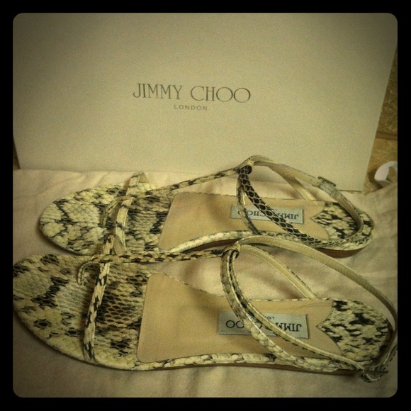 ❌SOLD on eBay❌Jimmy Choo Snakeskin Sandals