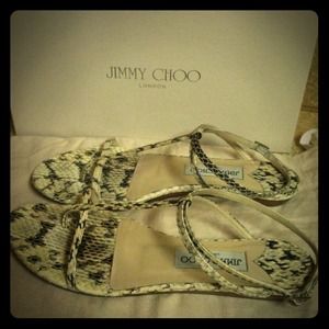❌SOLD on eBay❌Jimmy Choo Snakeskin Sandals