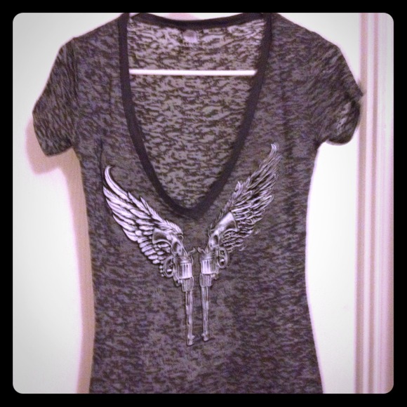 Grey v-neck never worn🎀 - Picture 1 of 2