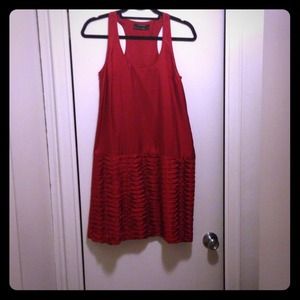 Club Monoco red silk dress