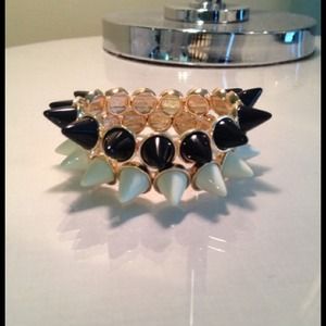 2 Spike Bracelets