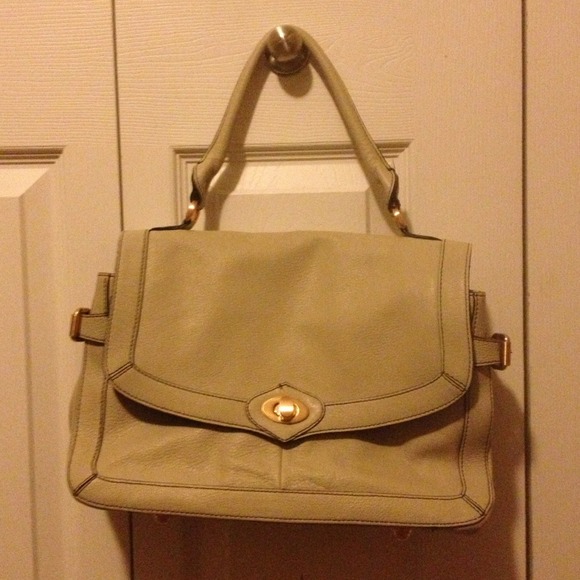 Leather cream BCBG bag