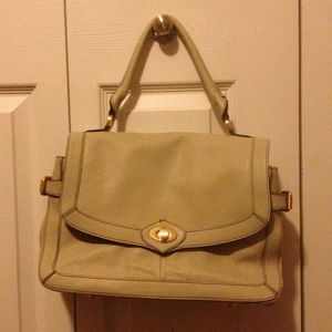 Leather cream BCBG bag