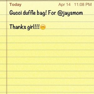 Gucci duffle!!