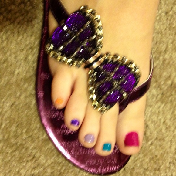 ❌BUNDLED&SOLD❌🎀 Vera Wang bow sandals 🎀 - Picture 3 of 4