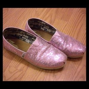 Glitter Pink Toms