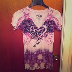 🌟Price Reduced🌟 Sinful T-shirt ladies small