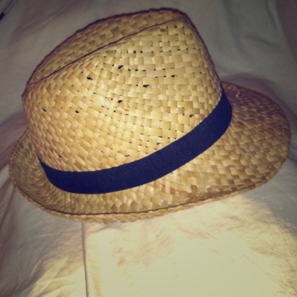 NWOT | Tan Woven Fedora w/ Black Trim - Picture 1 of 3