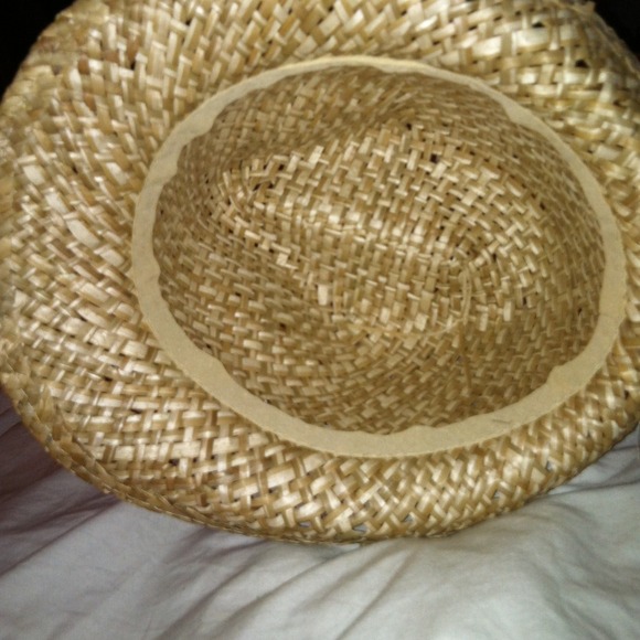 NWOT | Tan Woven Fedora w/ Black Trim - Picture 3 of 3