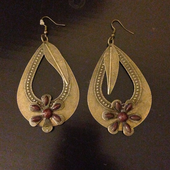 Brown earrings